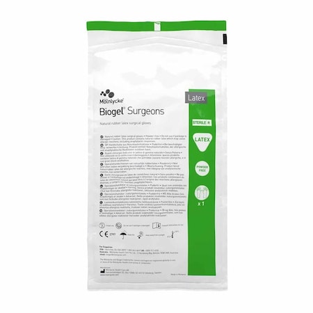Biogel Surgeons Disposable Gloves, Latex, 7.5, 200 PK 30475
